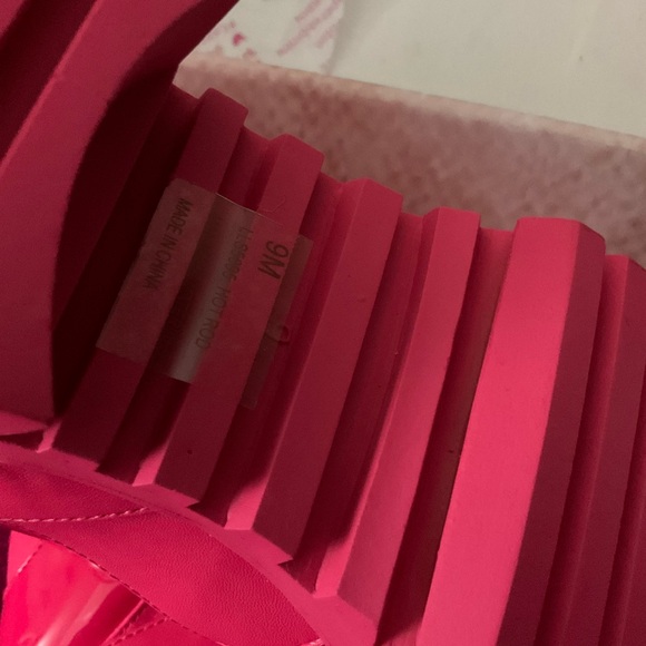 Vibrant Pink Women's Boots - Picture 12 of 13